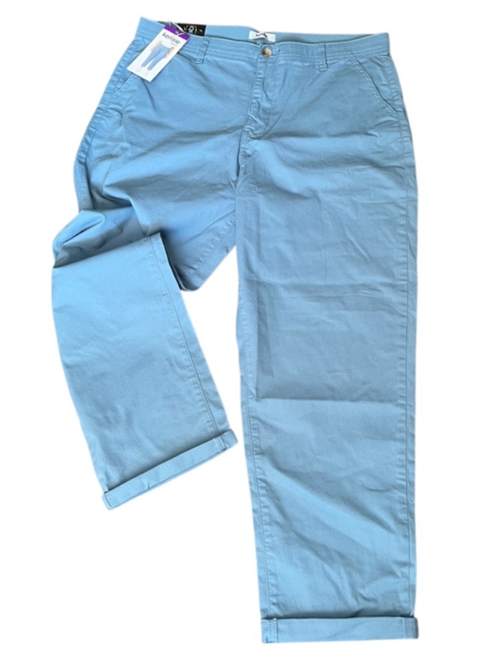 NWT Kensie Girlfriend Chino Pant Blue Size 14